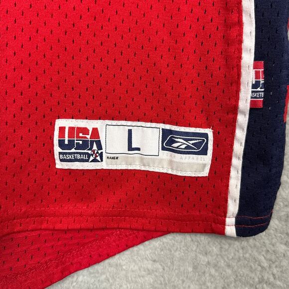 Lebron James Y2K TEAM USA 2004 Athens Olympics 9 Reebok Swingman Jersey Boys L - Picture 4 of 11